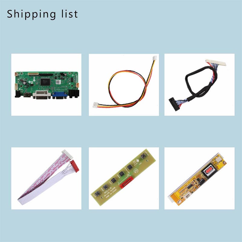 LCDBOARD لوحة تحكم LCD VGA DVI NT68676 لـ LP156WH1 B156XW01 LTN156AT01 CLAA156WA01A 15.6" 1366x768 1CCFL 30Pins - Image 2